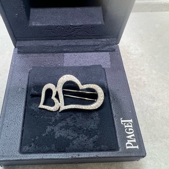 %100 Authentic Piaget 18k Solid White Gold Diamond Brooch/Necklace - Picture 7 of 8